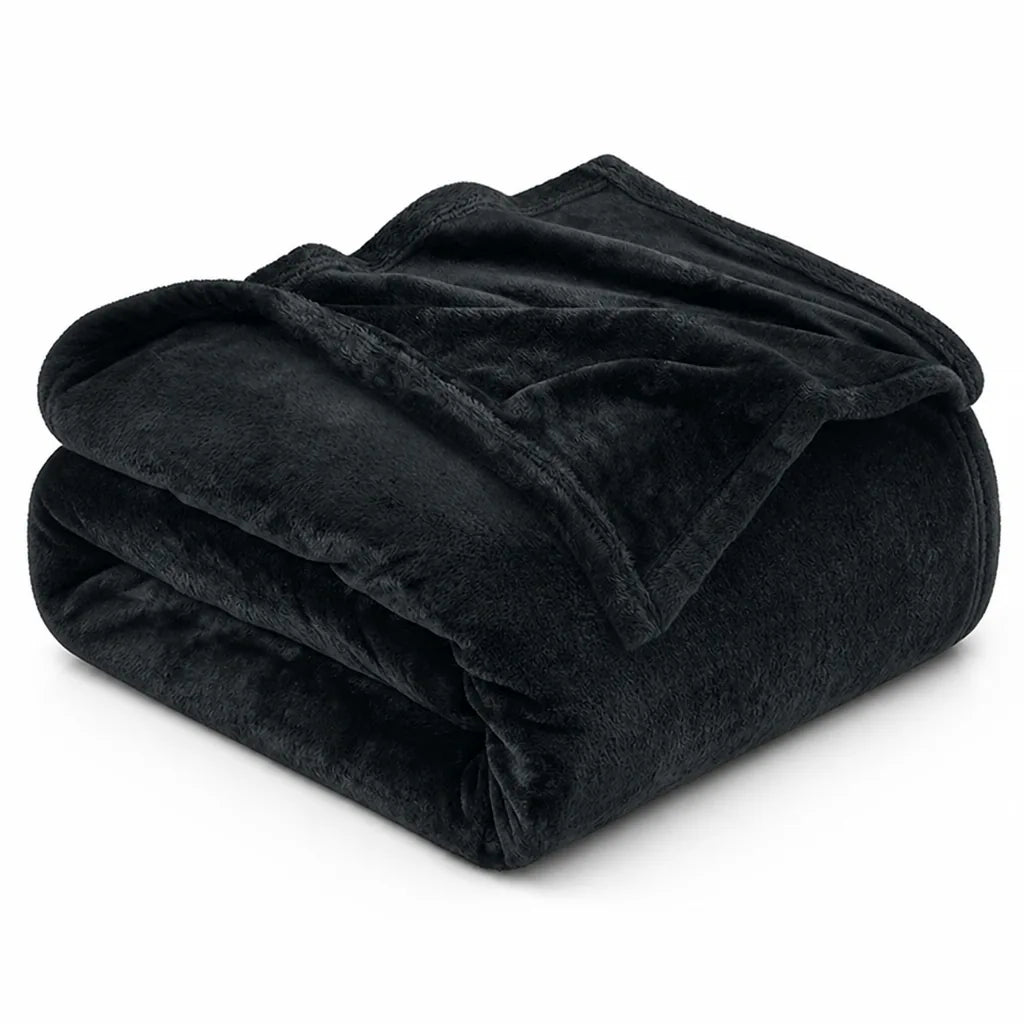 Plush Throw Blanket Ultra-Soft Microfiber Machine Washable & Quick-Dry