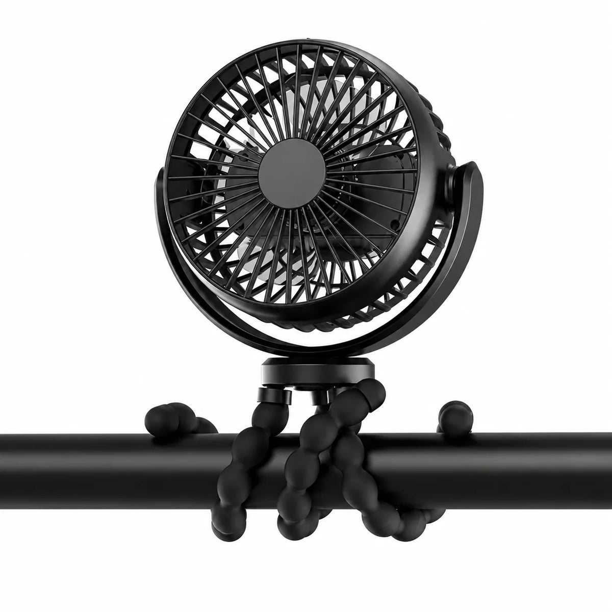 Portable Fan Flexible Tripod Legs USB-C Rechargeable 3 Speeds