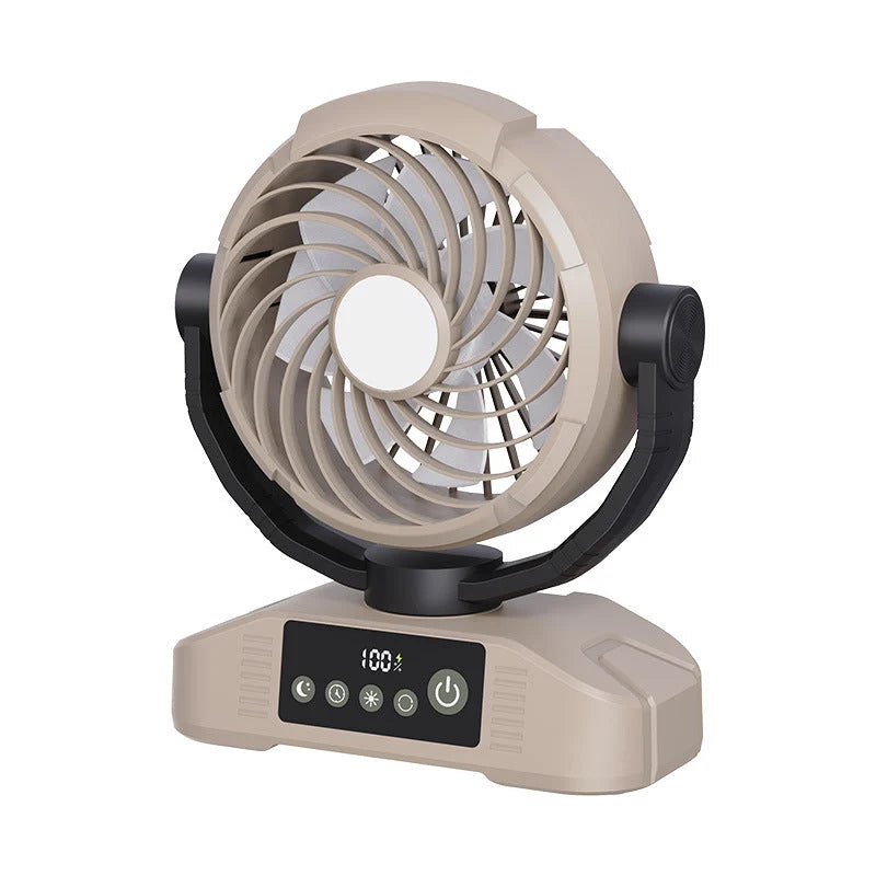 Portable Fan Rechargeable With Remote Control & LED Light