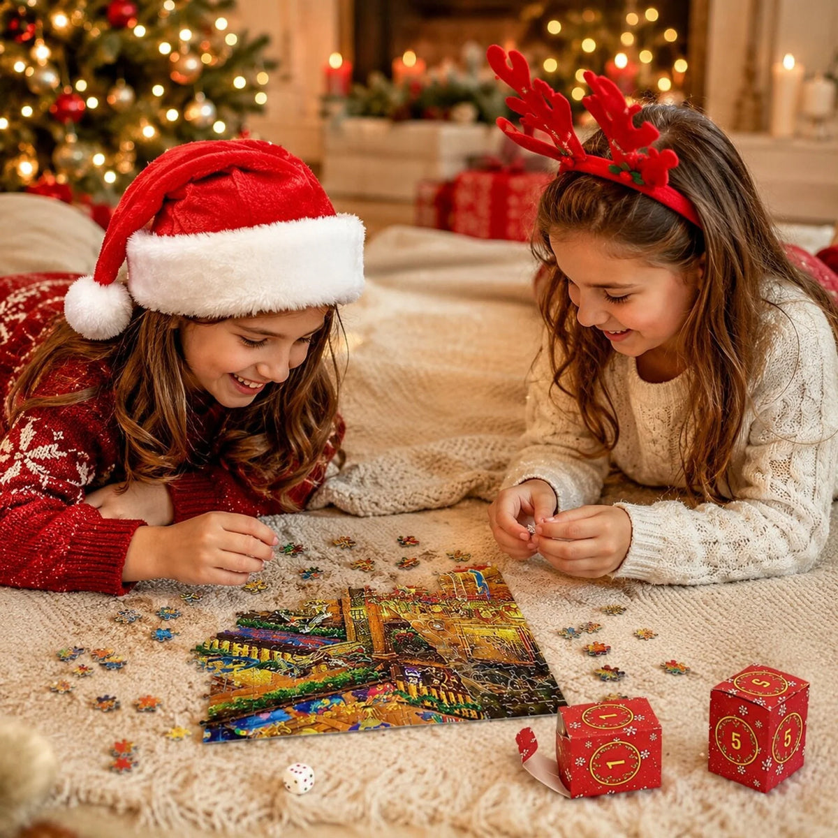 Puzzle Advent Calendar 1,008 Pieces With Reference Poster