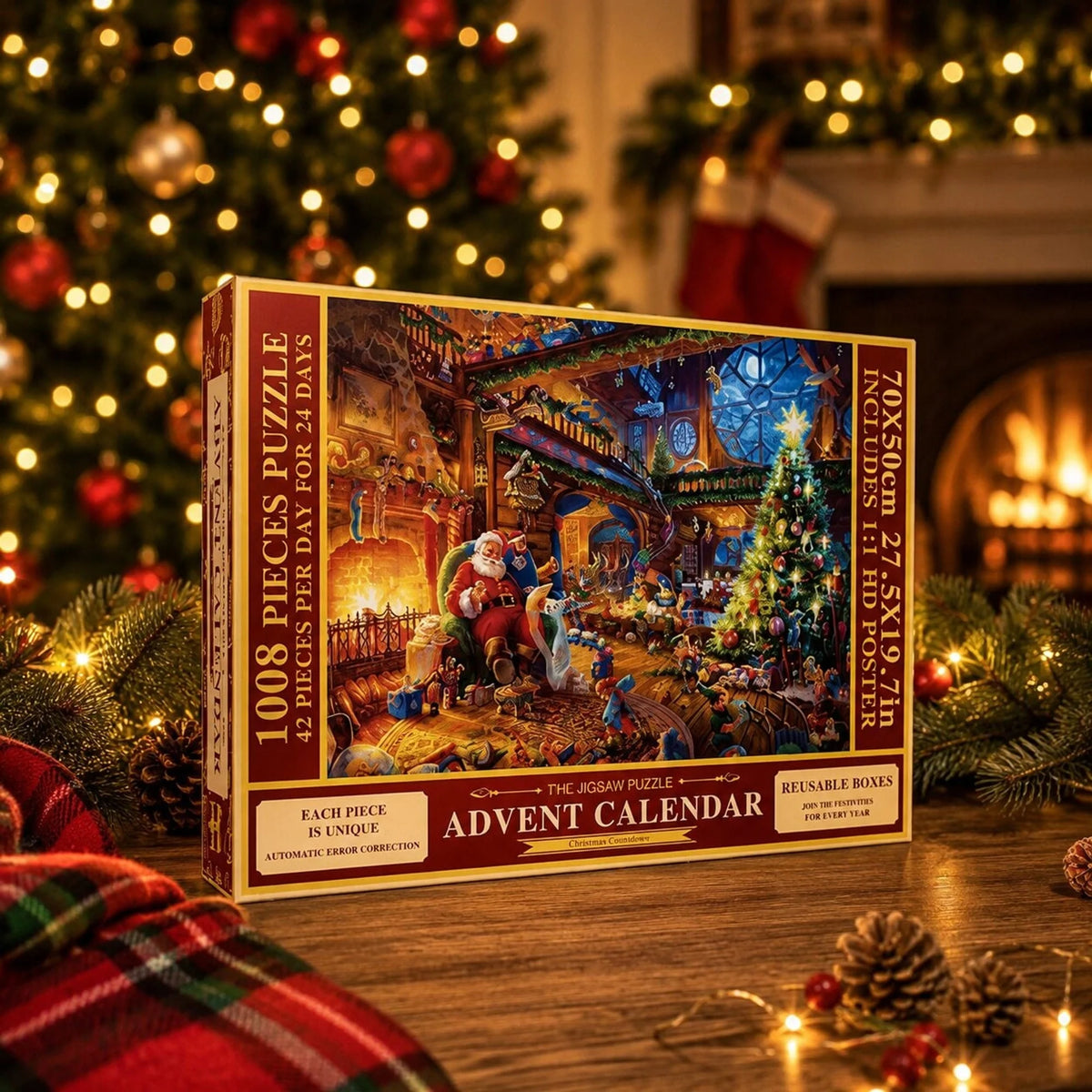 Puzzle Advent Calendar 1,008 Pieces With Reference Poster