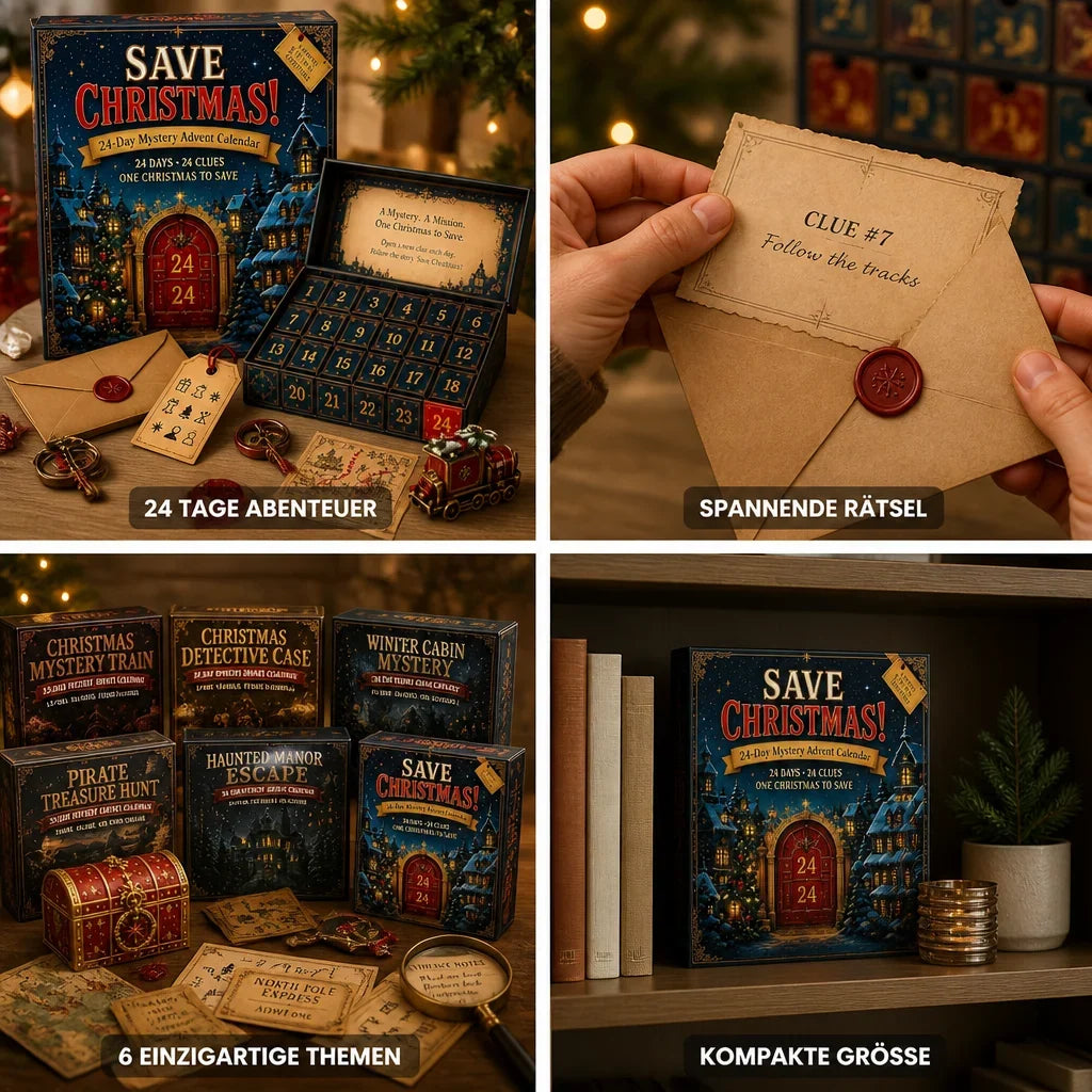Puzzle Advent Calendar 24 Daily Escape Room Puzzles
