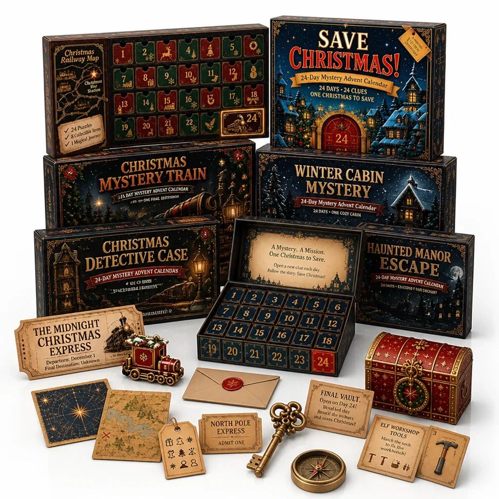 Puzzle Advent Calendar 24 Daily Escape Room Puzzles