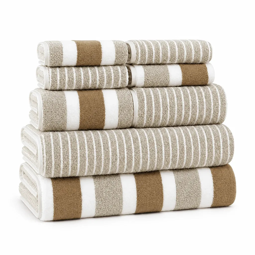 Quick-Drying Highly Absorbent Machine Washable Towel Set (8-Piece)