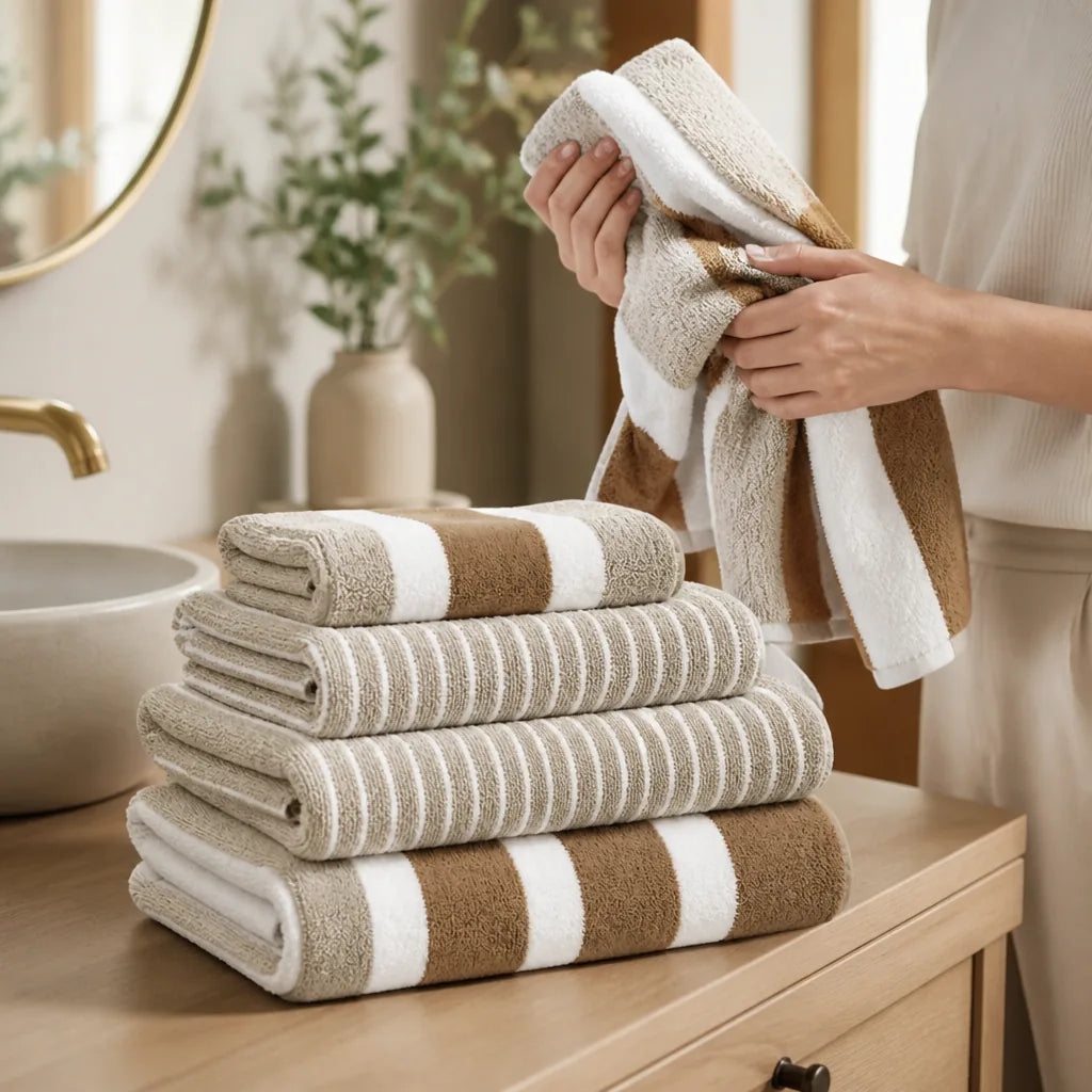Quick-Drying Highly Absorbent Machine Washable Towel Set (8-Piece)