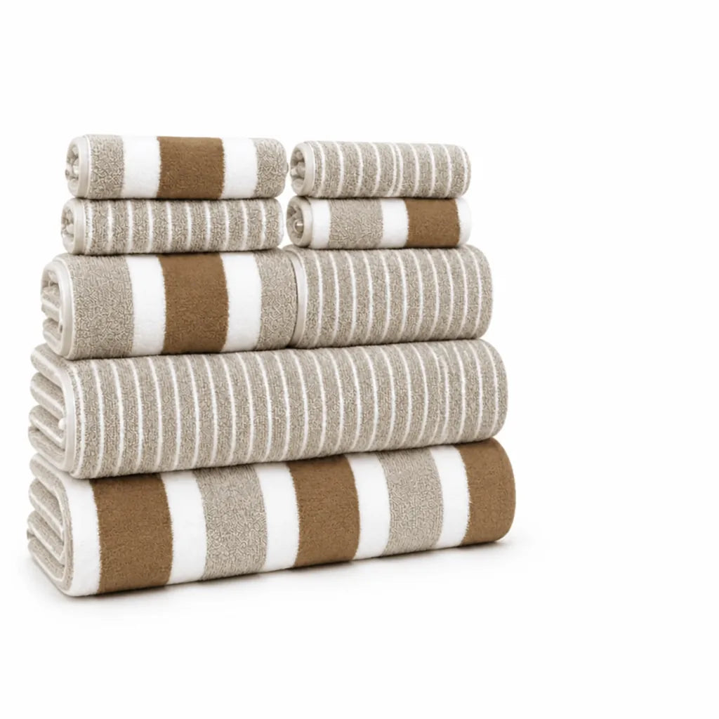 Quick-Drying Highly Absorbent Machine Washable Towel Set (8-Piece)