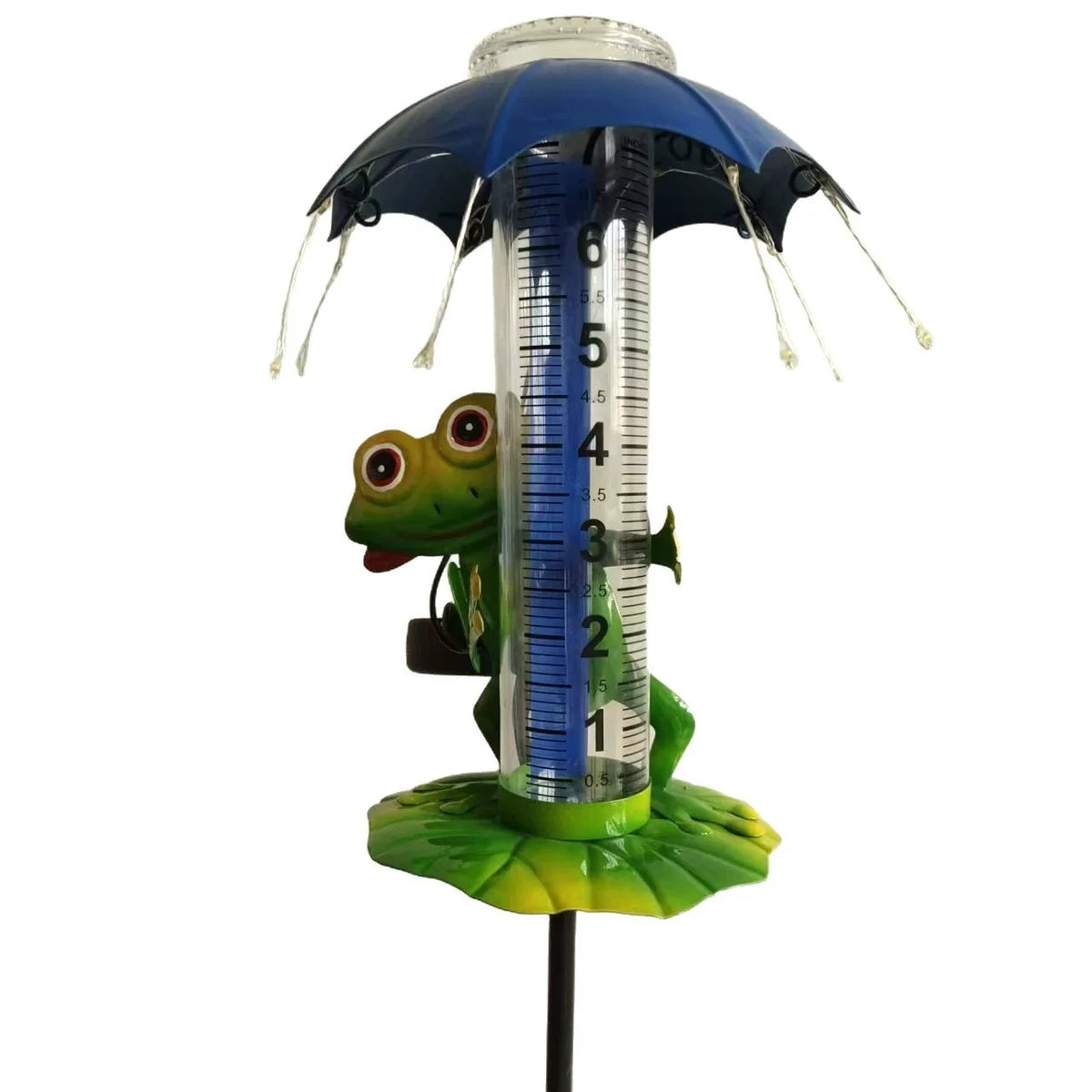 Rain Gauge Solar-Powered LED Light Waterproof IP65 Outdoor Design