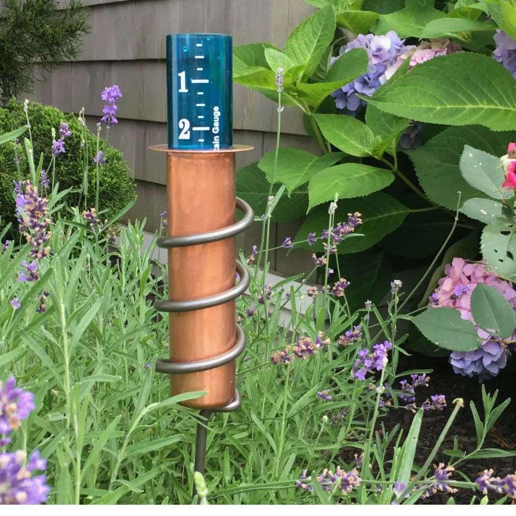 Rain Gauge Solid Copper Easy-Read Floating Tube