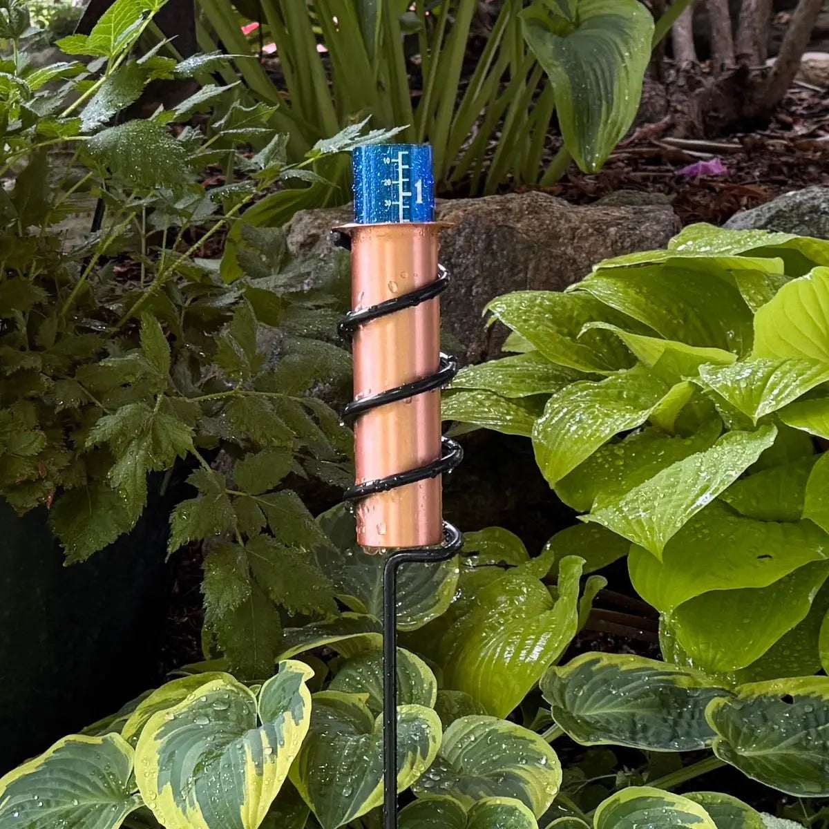 Rain Gauge Solid Copper Easy-Read Floating Tube