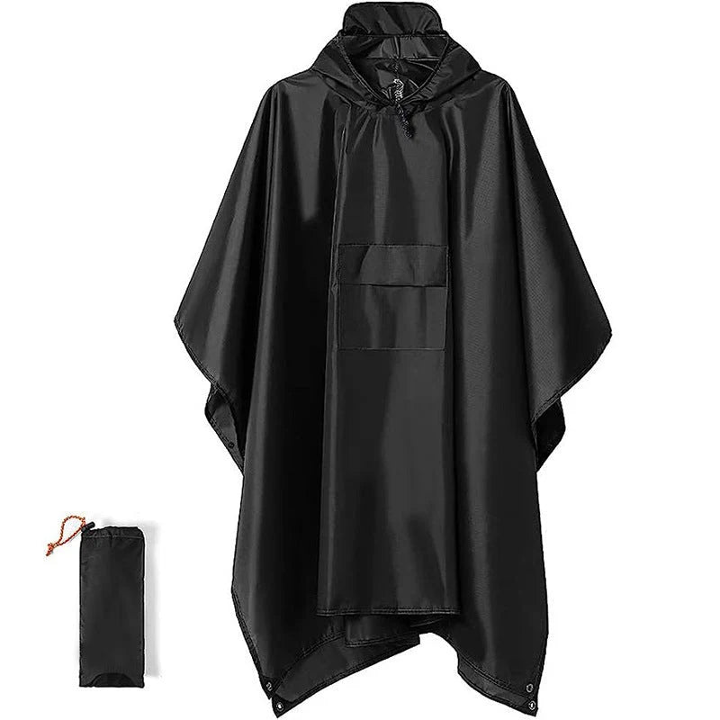 Rain Poncho 3-in-1 Waterproof Tarp & Ground Sheet