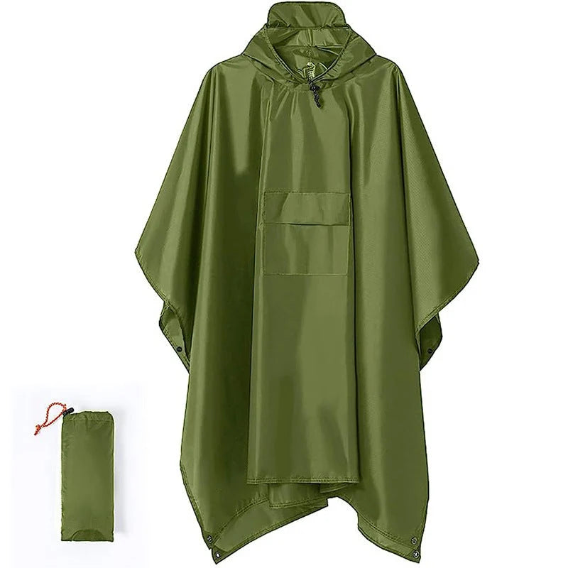 Rain Poncho 3-in-1 Waterproof Tarp & Ground Sheet