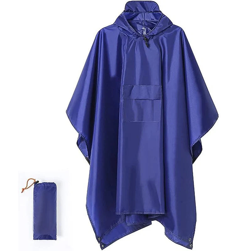 Rain Poncho 3-in-1 Waterproof Tarp & Ground Sheet