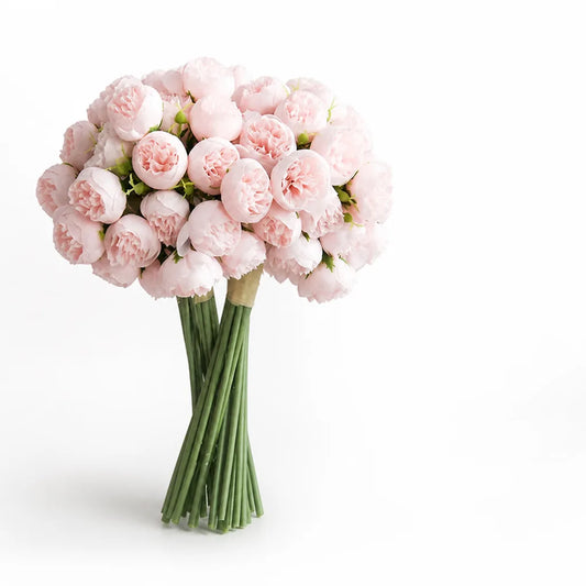 Realistic Artificial Peony Bouquet (Mixable Stems)