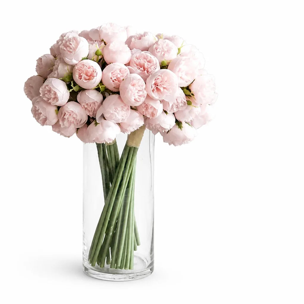 Realistic Artificial Peony Bouquet (Mixable Stems)