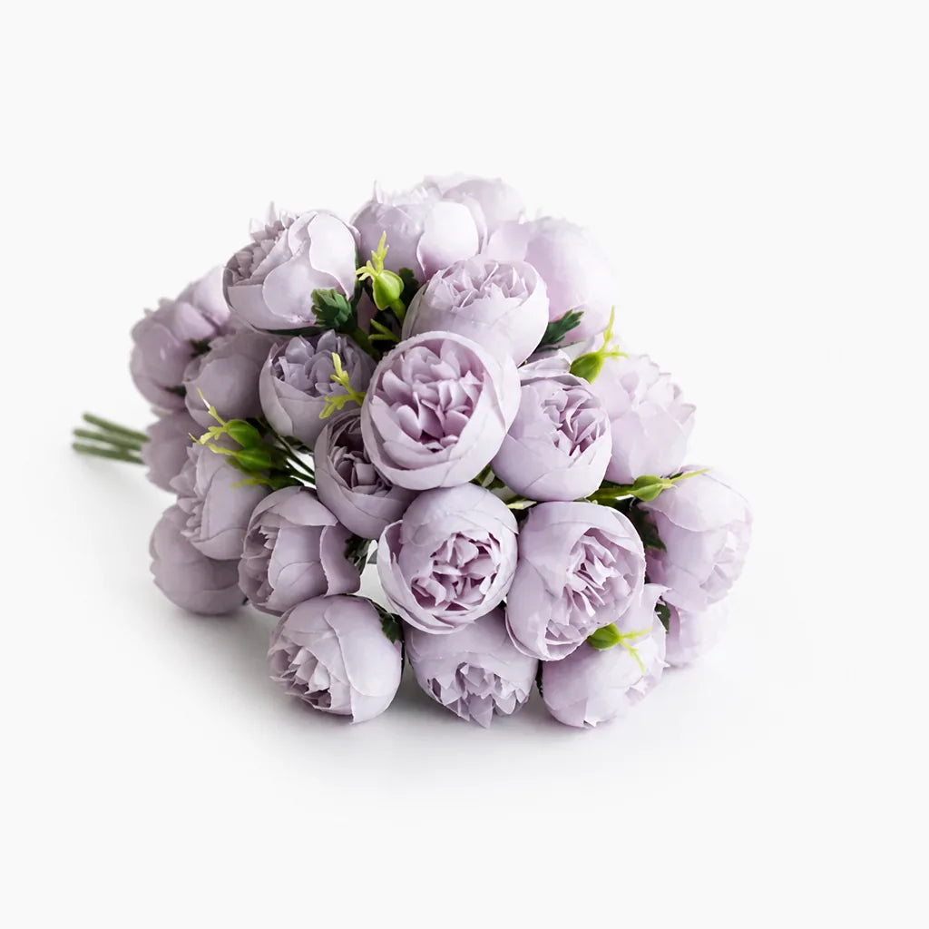 Realistic Artificial Peony Bouquet (Mixable Stems)