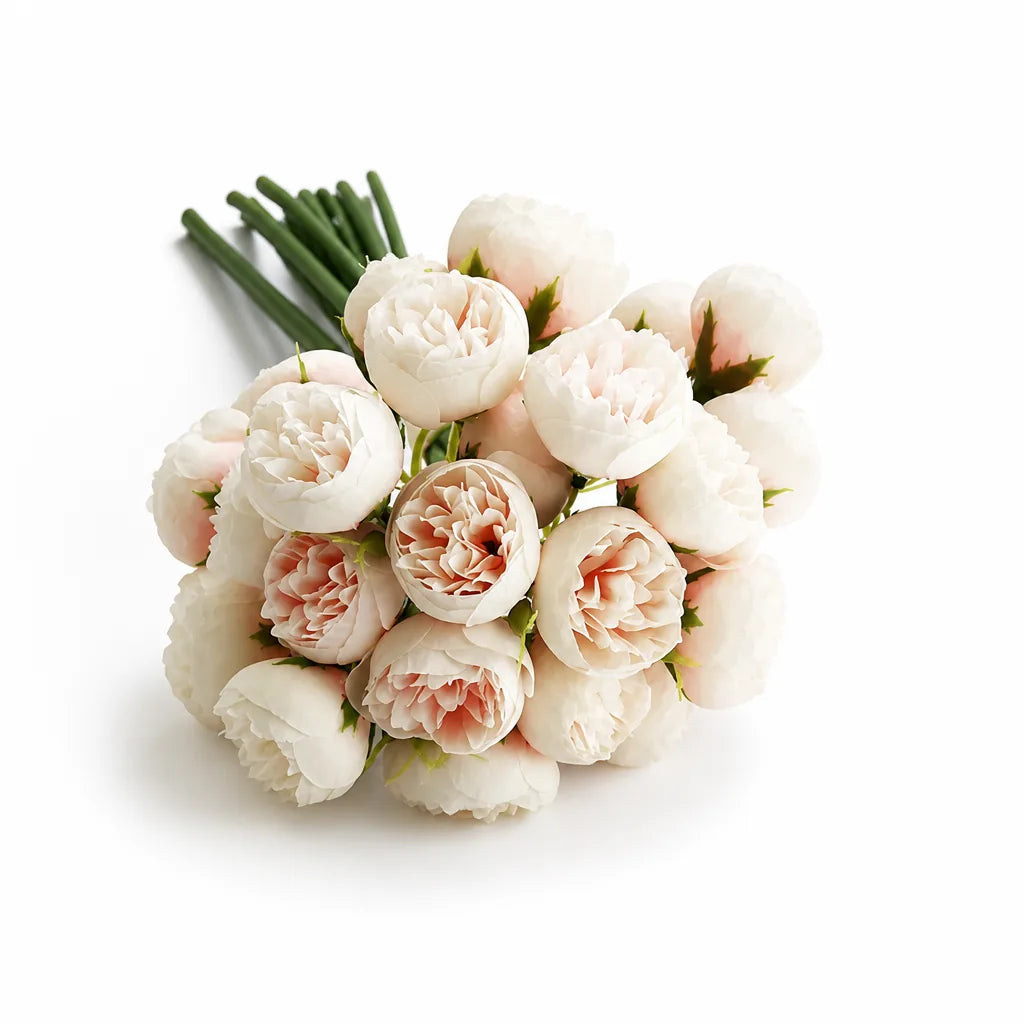 Realistic Artificial Peony Bouquet (Mixable Stems)