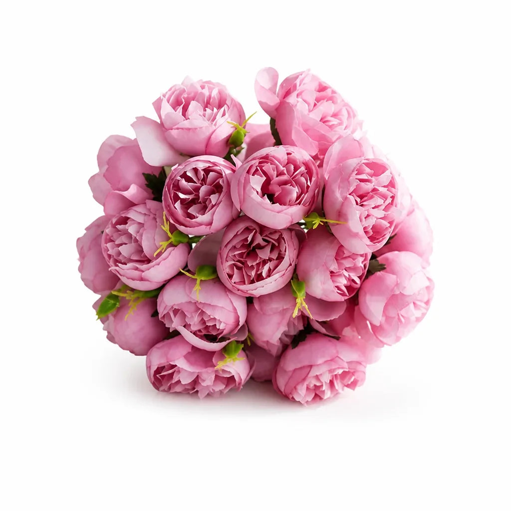 Realistic Artificial Peony Bouquet (Mixable Stems)