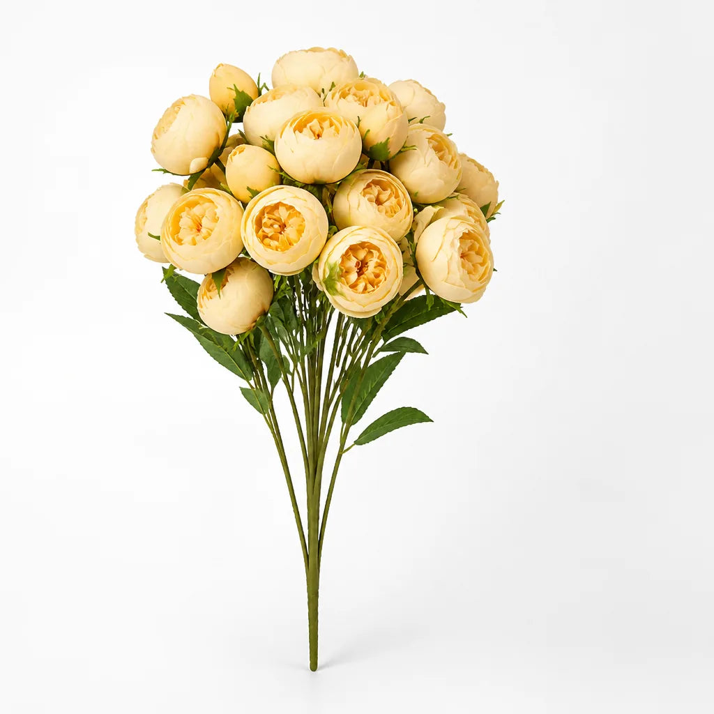 Realistic Artificial Peony Bouquet (Mixable Stems)