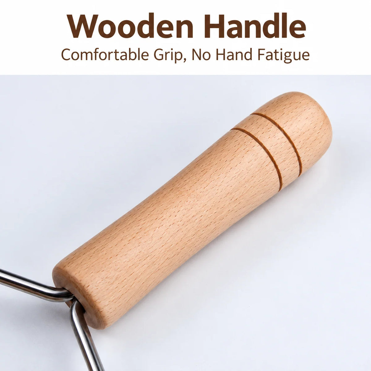 Rolling Pin Wooden Engraved Holiday Cookie Patterns