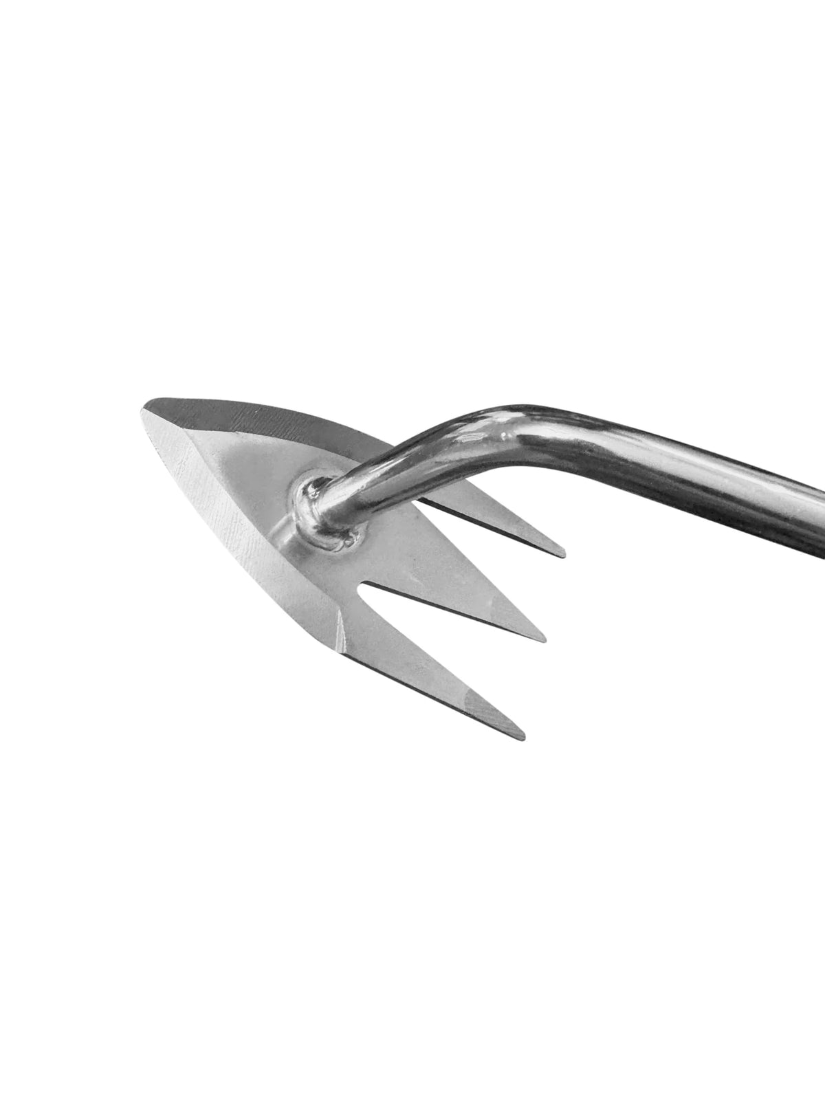 Root Weeder Stainless Steel Three Angled Tines Ergonomic Grip