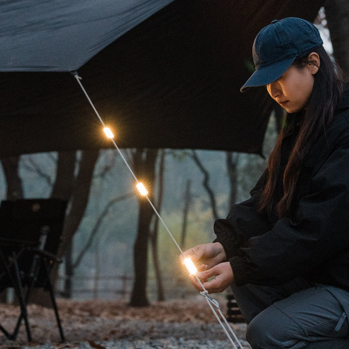 Rope Light Set USB-C Rechargeable 7 Lighting Modes