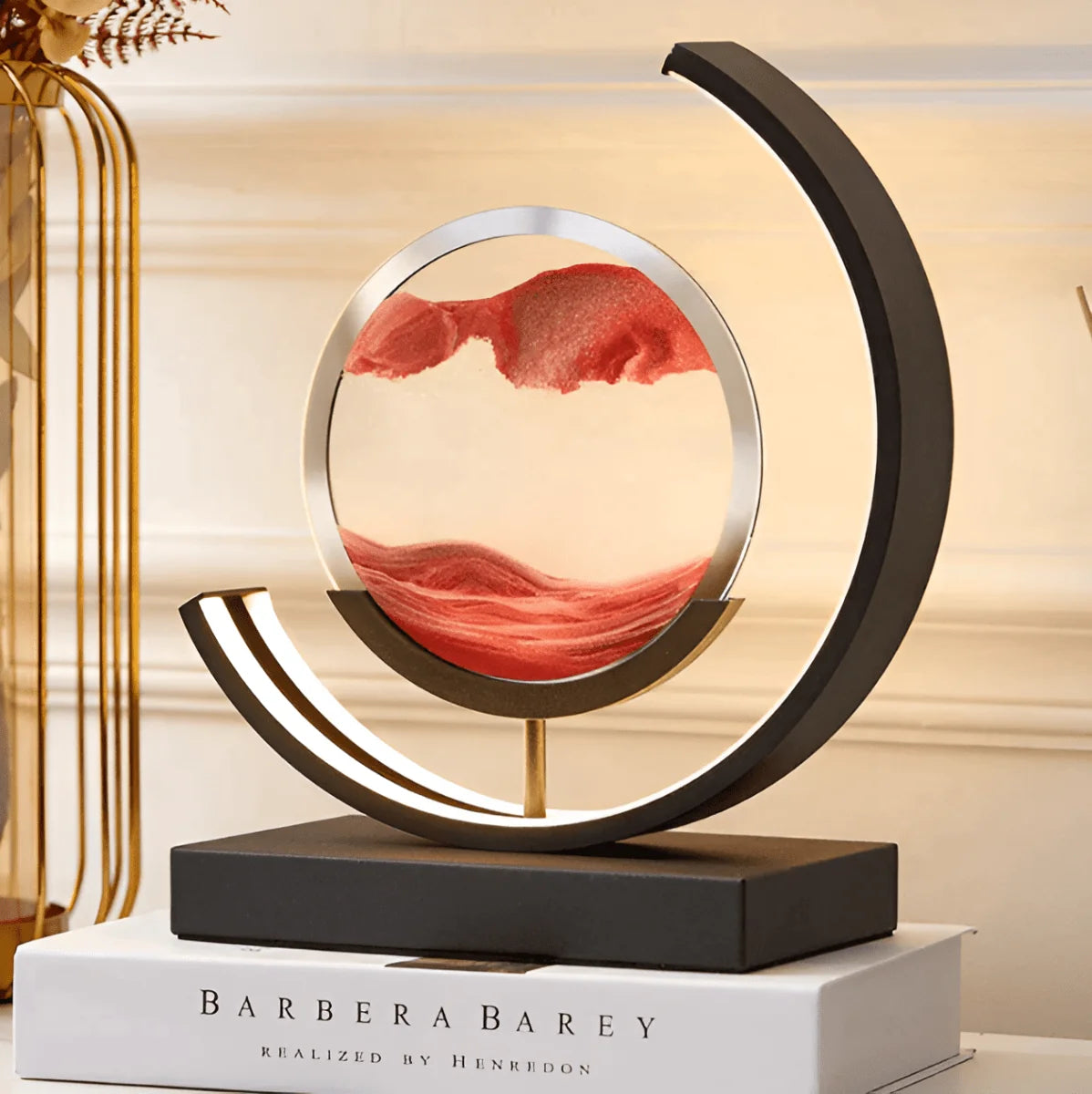 Sand Art Lamp Rotating Sand Dimmable Light