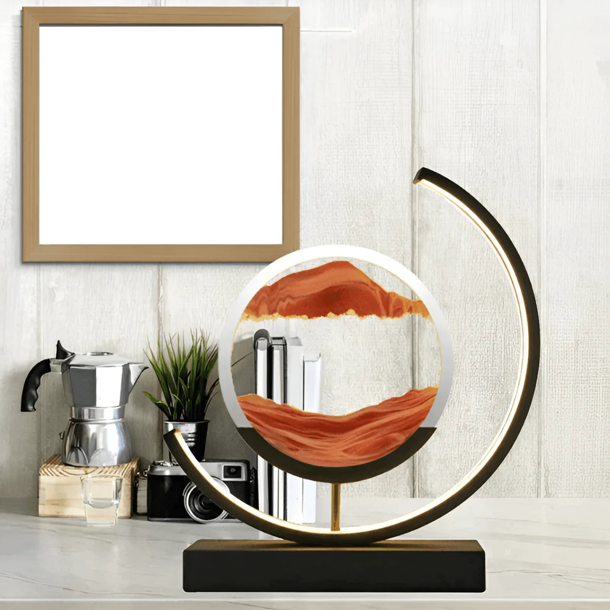 Sand Art Lamp Rotating Sand Dimmable Light