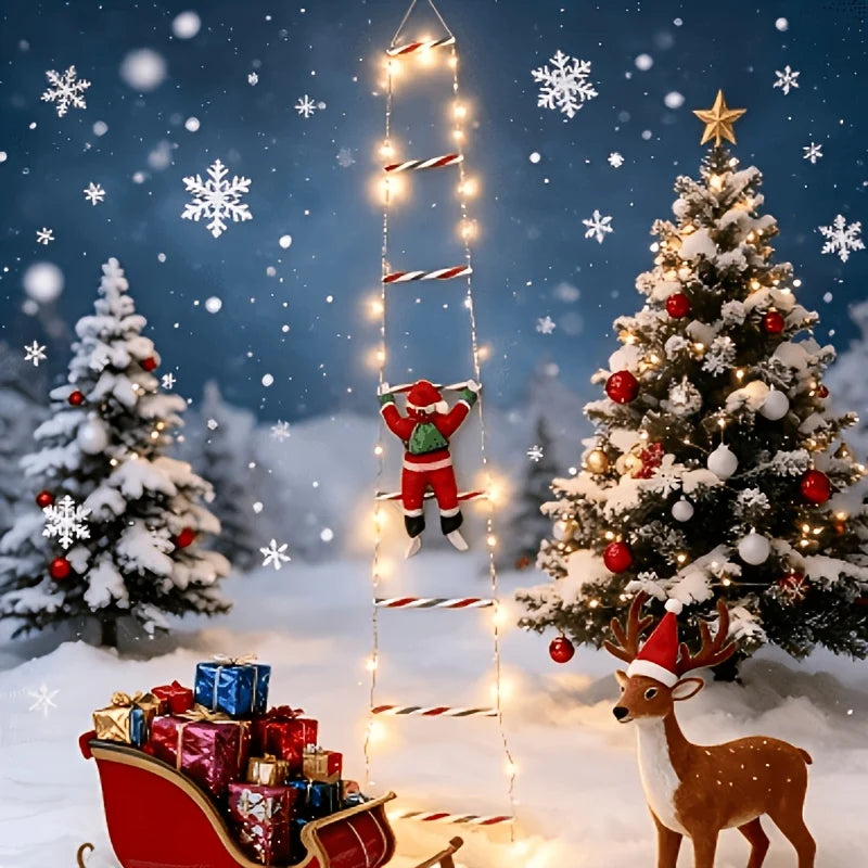 Santa Ladder Lights USB Powered 8 Lighting Modes