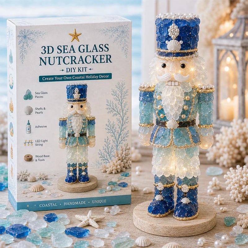 Sea Glass Art Kit 3D Layered Warm LED Lights