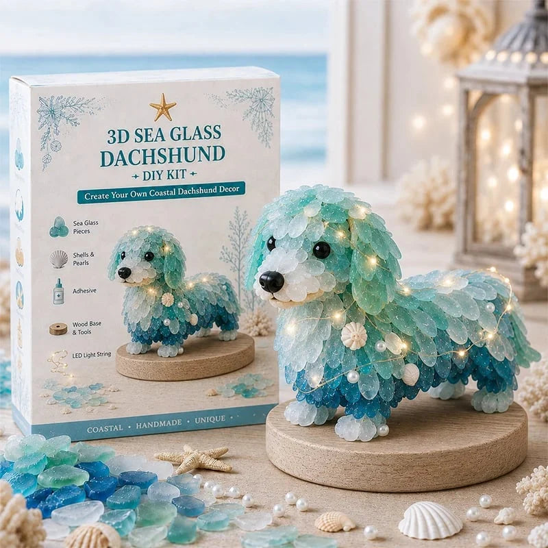 Sea Glass Art Kit 3D Layered Warm LED Lights
