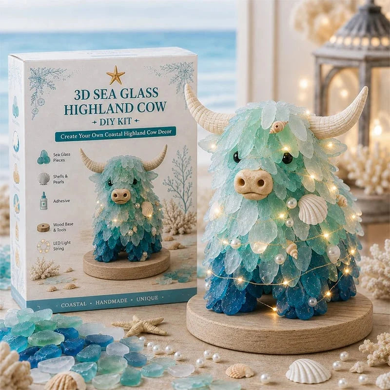 Sea Glass Art Kit 3D Layered Warm LED Lights