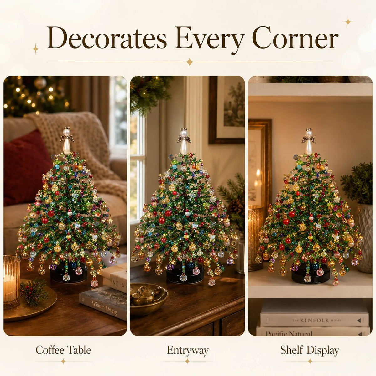 Seasonal Decoration Kit Layered Beadwork Beginner-Friendly Assembly