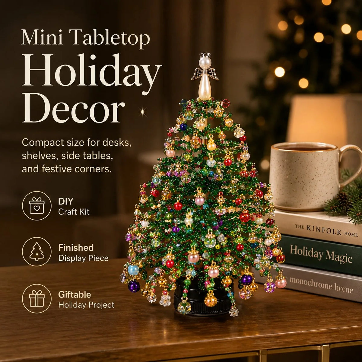 Seasonal Decoration Kit Layered Beadwork Beginner-Friendly Assembly