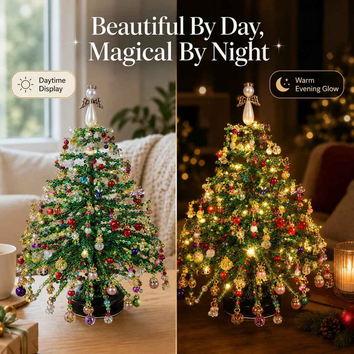 Seasonal Decoration Kit Layered Beadwork Beginner-Friendly Assembly