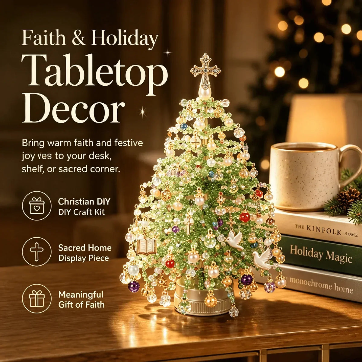Seasonal Decoration Kit Layered Beadwork Beginner-Friendly Assembly