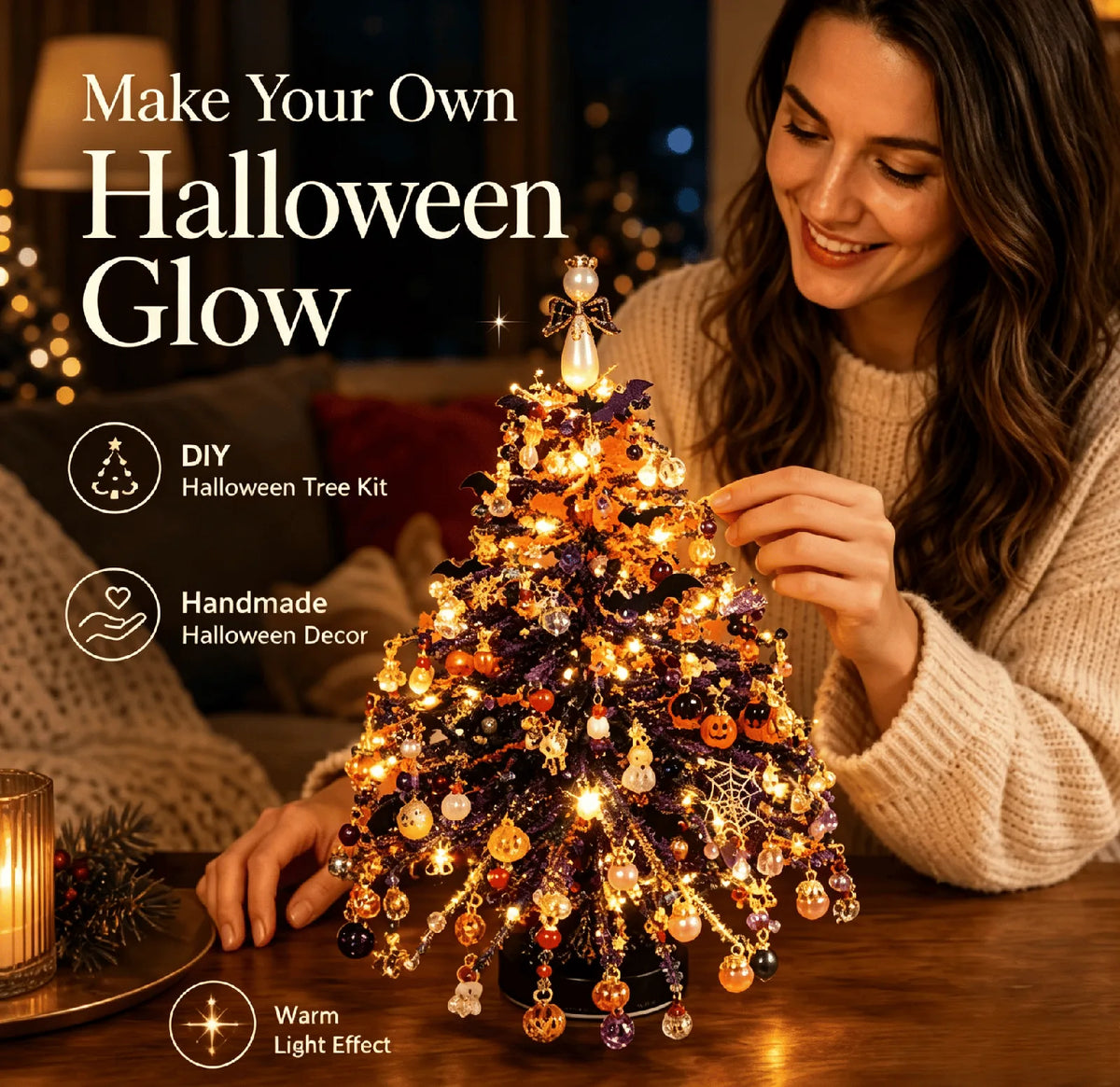 Seasonal Decoration Kit Layered Beadwork Beginner-Friendly Assembly