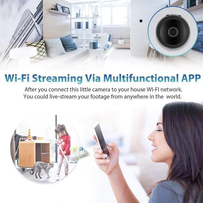 Security Camera 1080p Magnetic Mount Night Vision