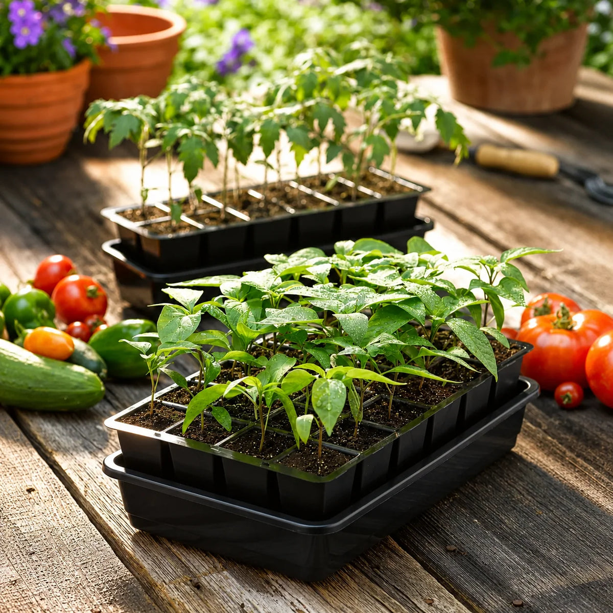 Seed Starter Kit Self-Watering BPA-Free Reusable