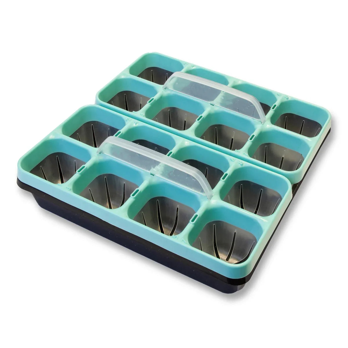 Seed Starting Tray Kit 16 Cells Clear Root Monitoring
