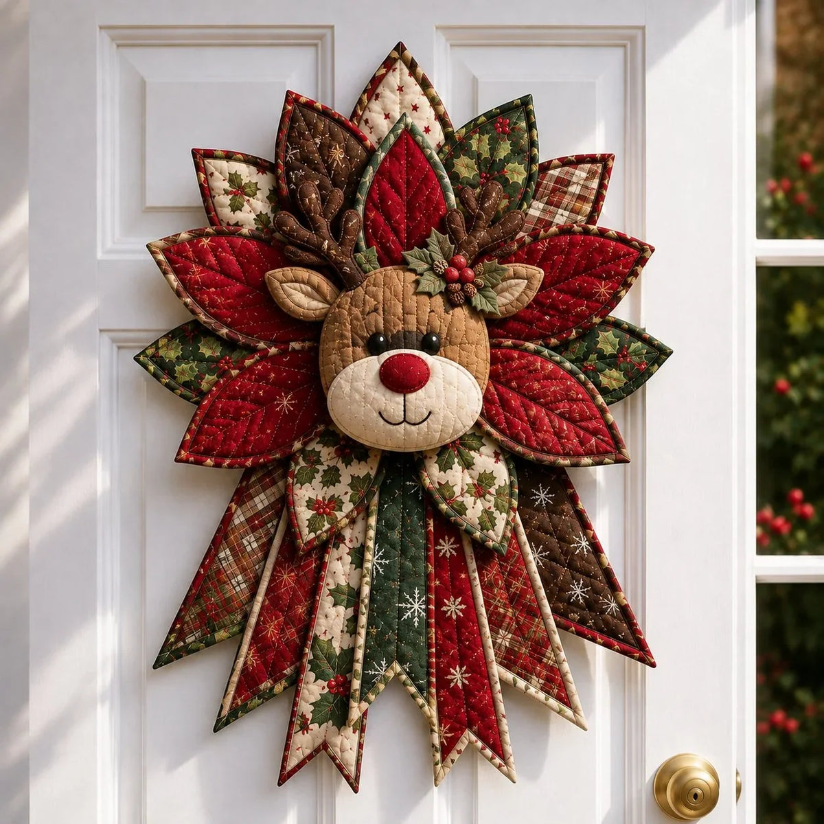 Sewing Kit Quilted Christmas Door Hanging Materials Included 50cm