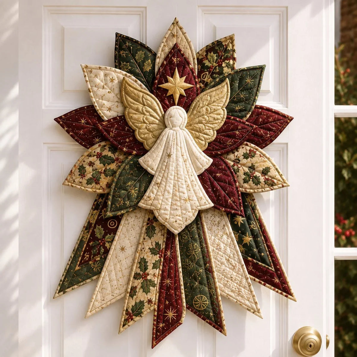 Sewing Kit Quilted Christmas Door Hanging Materials Included 50cm