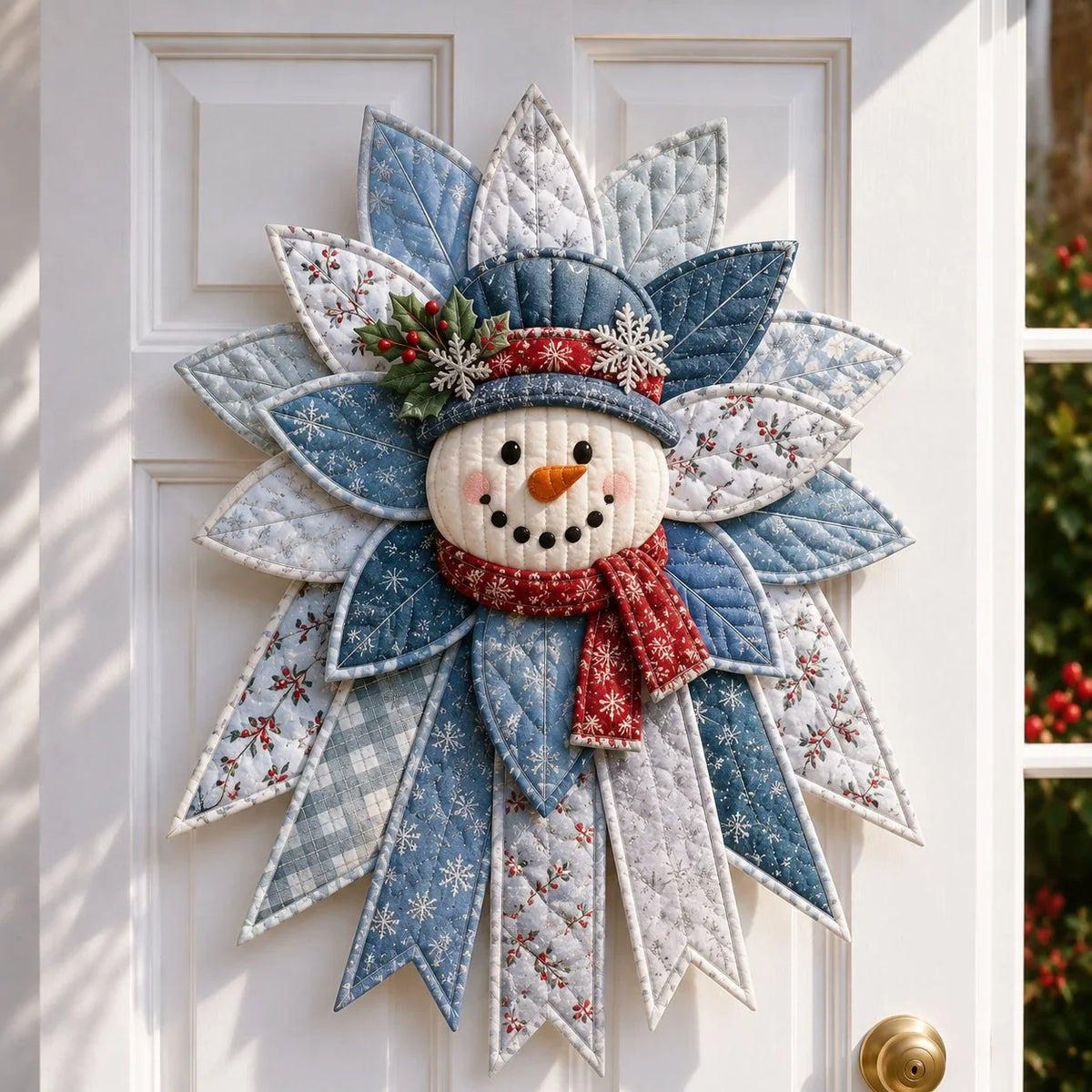 Sewing Kit Quilted Christmas Door Hanging Materials Included 50cm