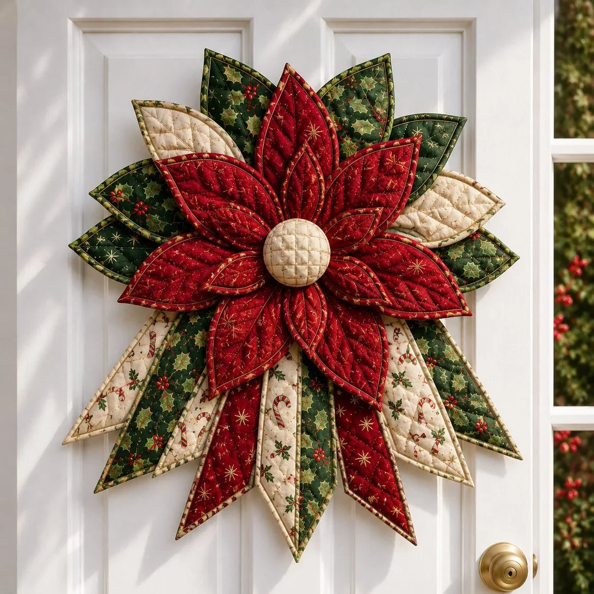 Sewing Kit Quilted Christmas Door Hanging Materials Included 50cm