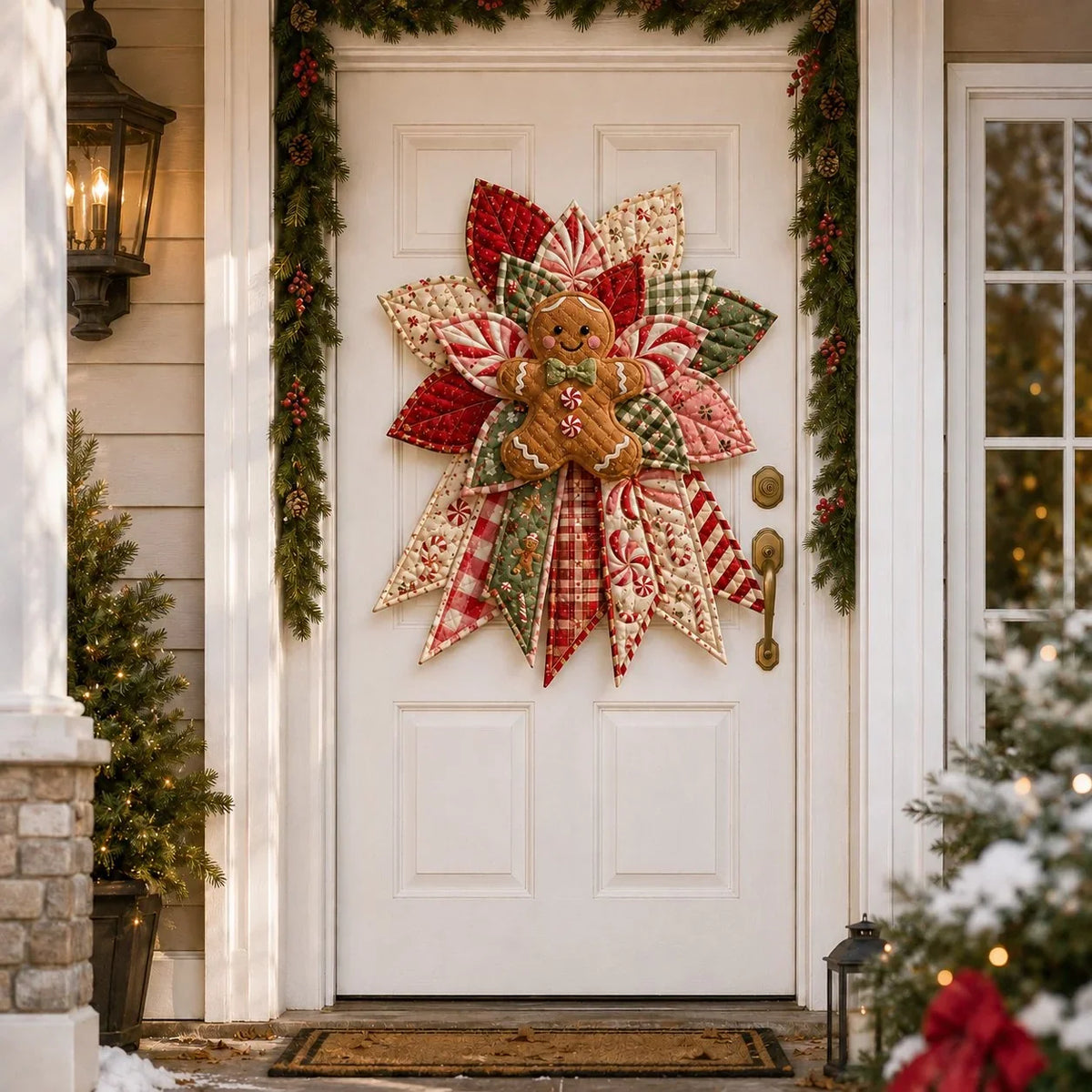 Sewing Kit Quilted Christmas Door Hanging Materials Included 50cm