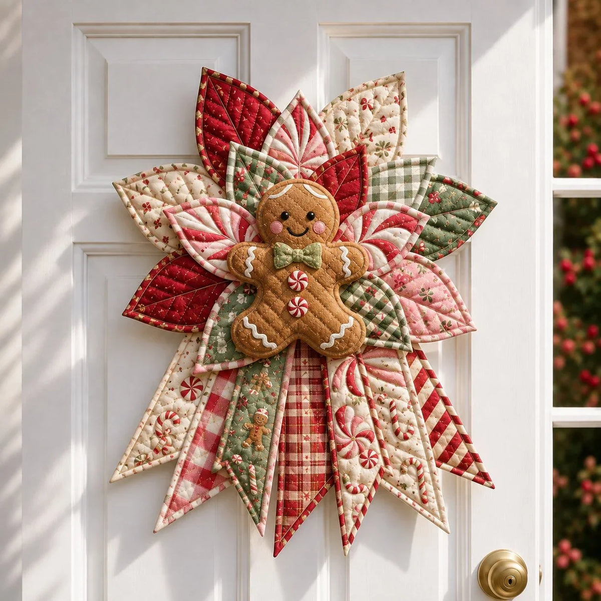 Sewing Kit Quilted Christmas Door Hanging Materials Included 50cm