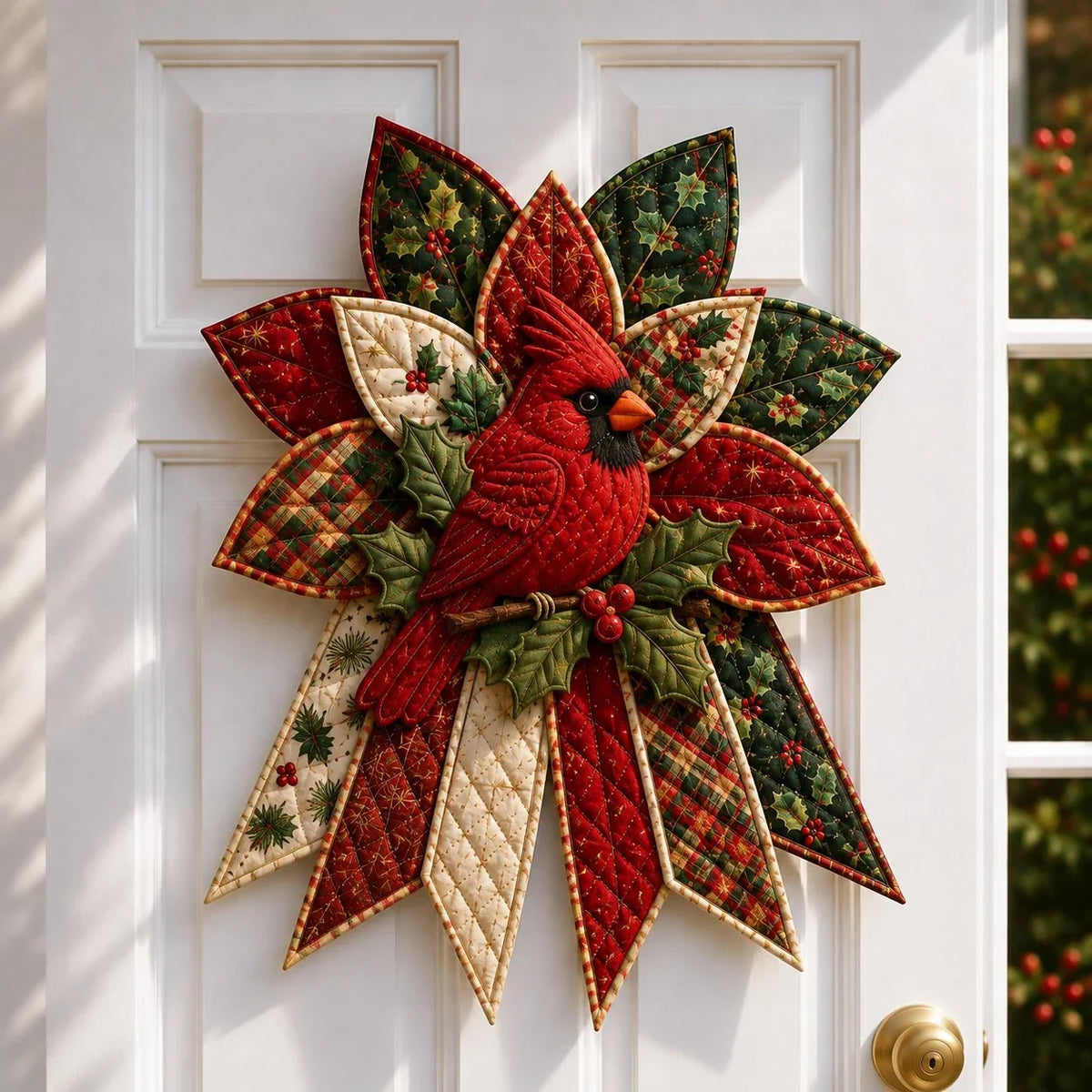 Sewing Kit Quilted Christmas Door Hanging Materials Included 50cm