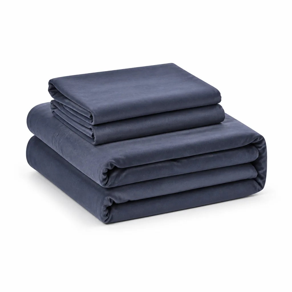Sheet Set Velvet-Feel Brushed Microfiber Drapey Flat & Pillowcases