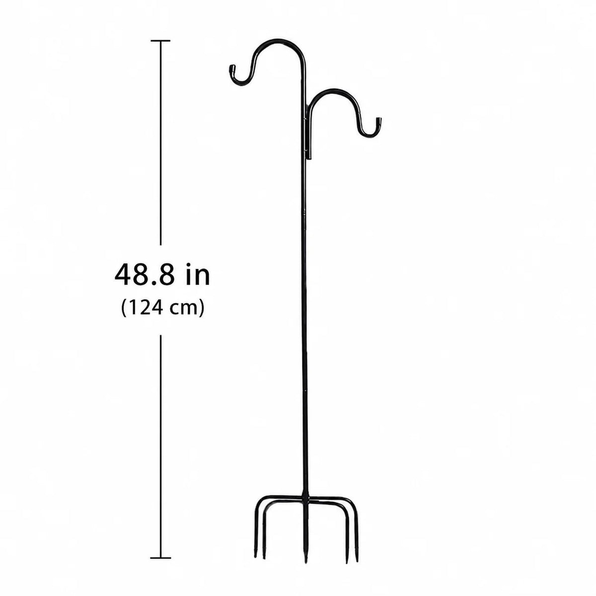 Shepherd's Hook Pole Adjustable Double-Arm Set of 2