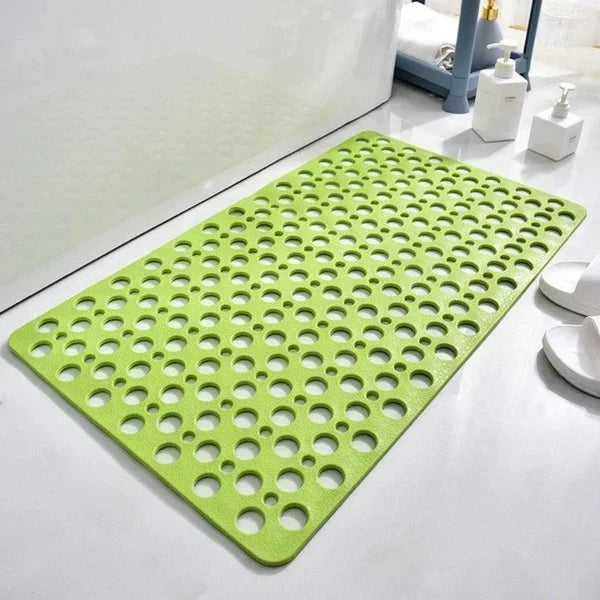 Shower Mat Textured Non-Slip Suction Backing With Drainage Design