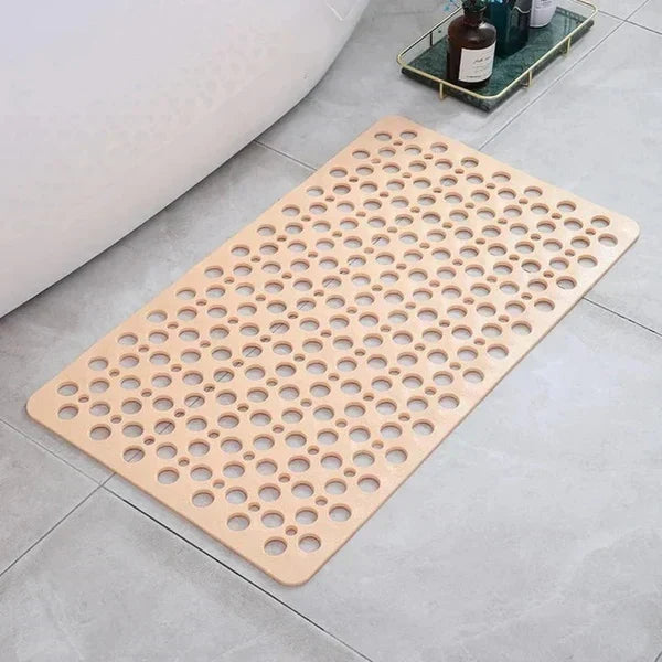 Shower Mat Textured Non-Slip Suction Backing With Drainage Design